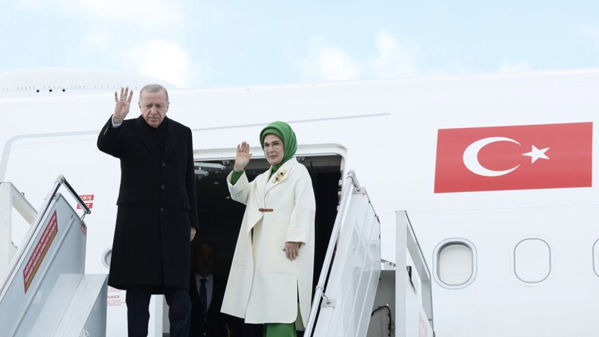 Cumhurbaşkanı Erdoğan, Kırgızistan’a gitti