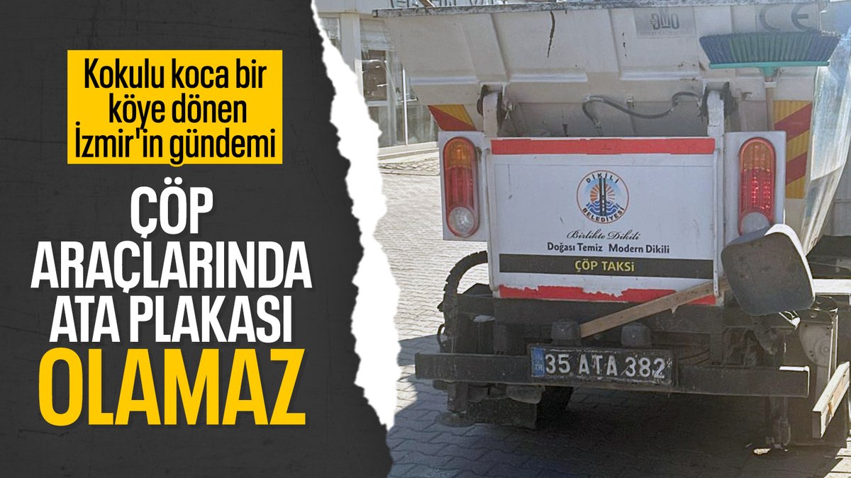 İzmir’de ATA plakalı çöp aracı tartışması: Saygısızlık yorumları yapıldı